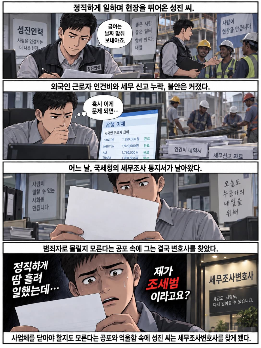 세무조사대상이 된 성진 씨의 사연, 조세범 위기