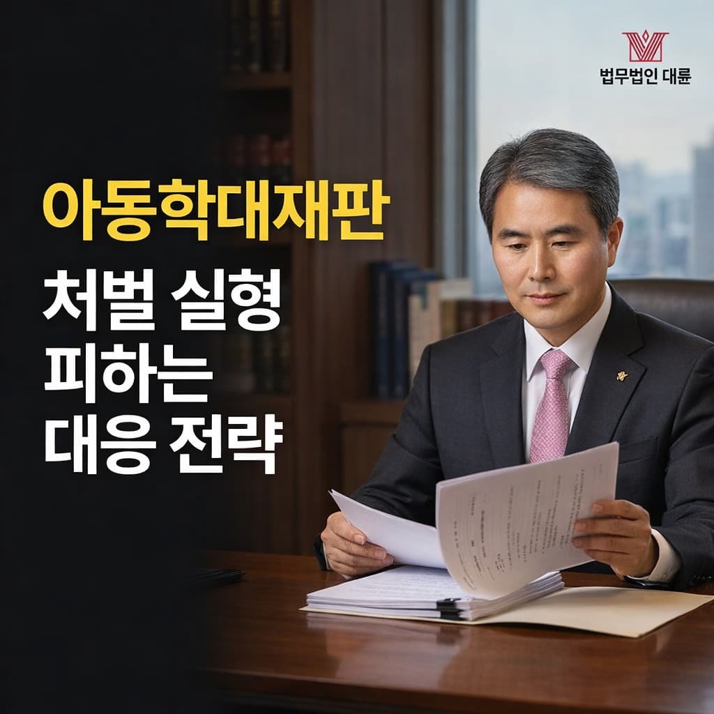 아동학대재판 처벌 | 아동학대 실형 피하는 대응 전략